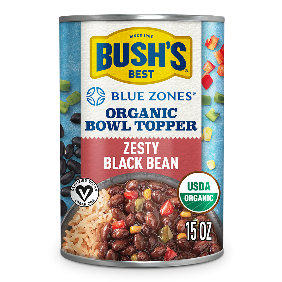 Bush's Beans Zesty Black Bean Can
