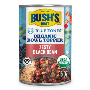 Bush's Beans Zesty Black Bean Can