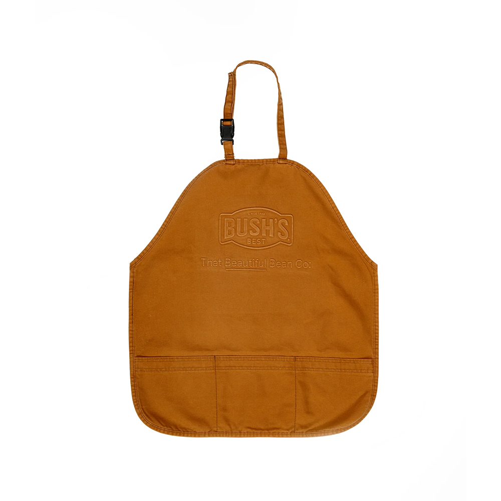 Embossed Tan Canvas Apron