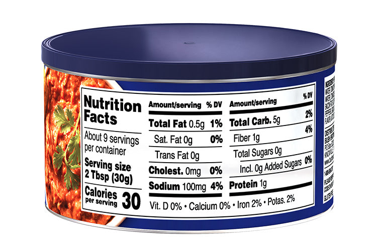 BUSH'S® Original Bean Dip - Nutritional Facts